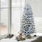 4 ft. Pre-Lit Flocked Fir Artificial Christmas Tree, 100 Lights